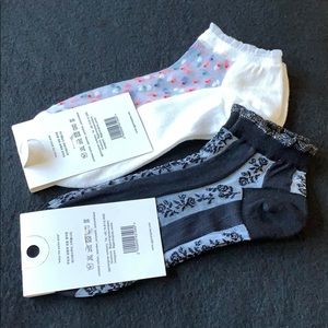 Two pairs of fashion sheer socks